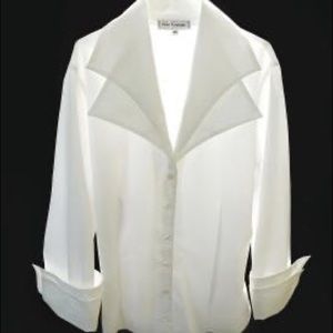 Anne Fontaine Double-collar “Keliste” Blouse